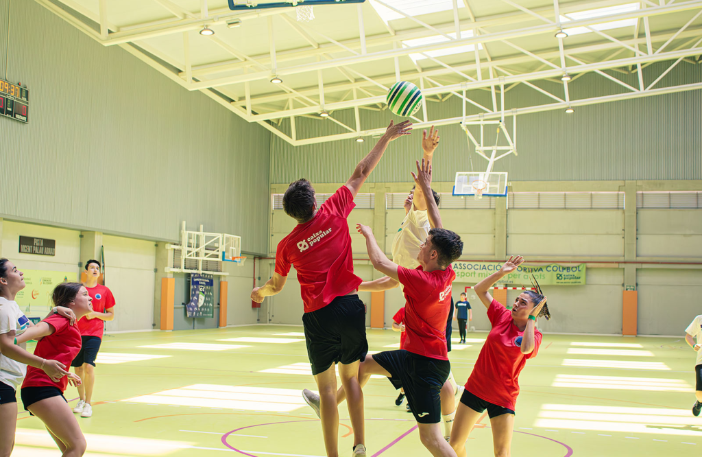 Noel Forseas, creative lifestyle photographer Philippines. The start of an intense "colpbol" match.