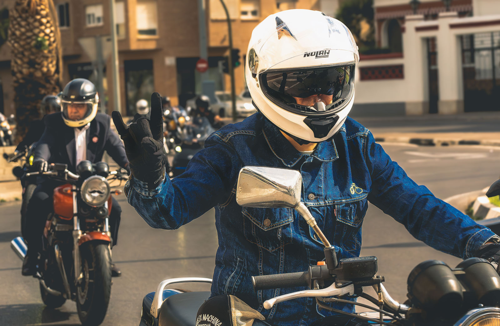 Noel Forseas, high-quality sports photographer California. A motorcyclist racing on the street.